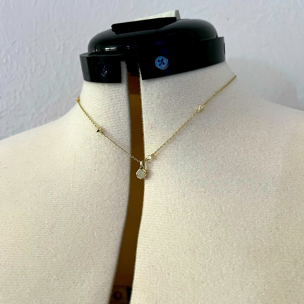 Kendra Scott Nola, gold iridescent drusy vermeil pendant necklace